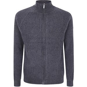 RRD Men's Ribbed Full-Zip Mock Neck Sweater Men ANTHRACITE Sweaters & Cardigans